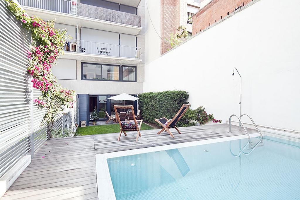 Apartment Barcelona Rentals - Private Pool And Garden Center Екстер'єр фото